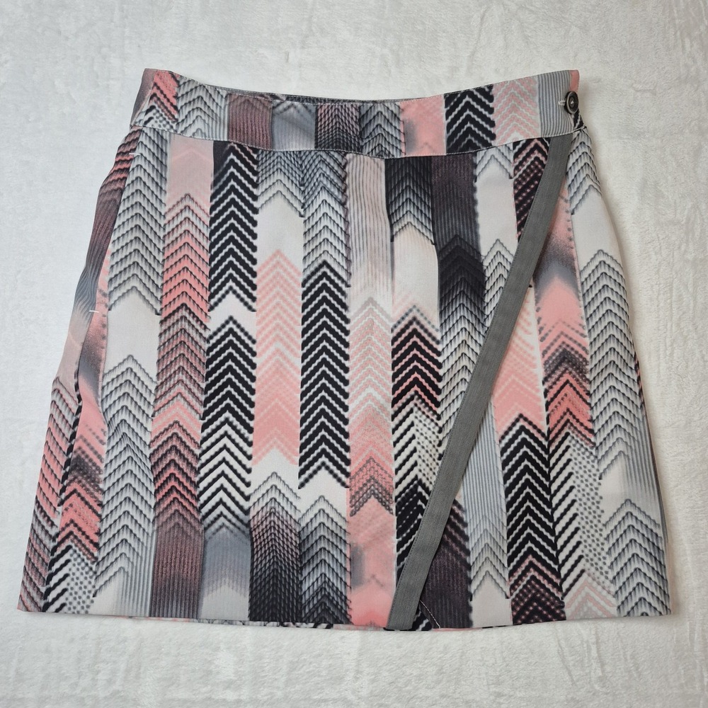 Womens Size 0 EP PRO J'ADORE PINK & GRAY Golf Skort Skirt Sport Wear Pockets